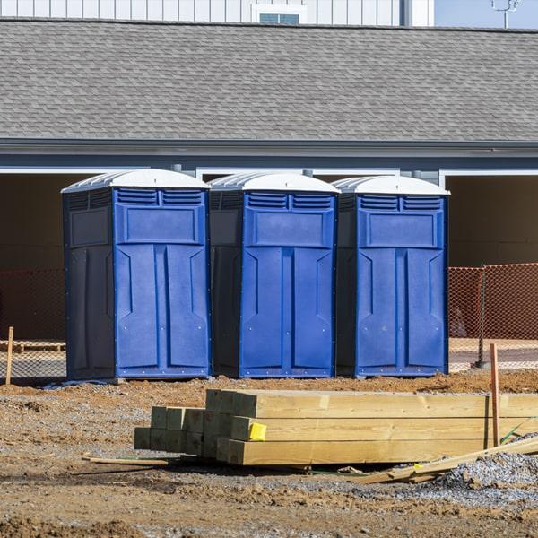 Heavy-duty construction site porta potty in Shelton, Connecticut